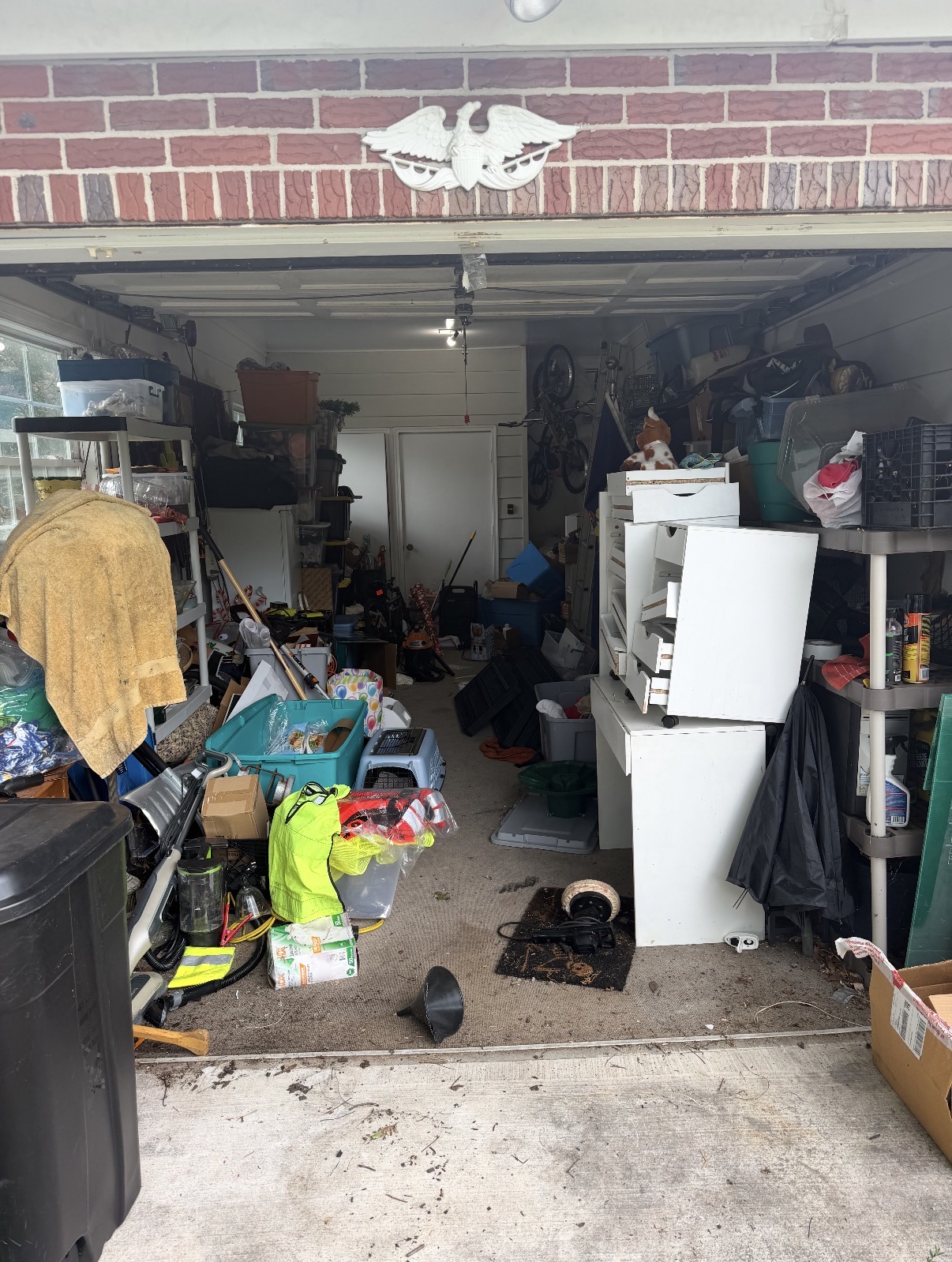 Garage Cleanout — before